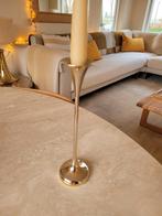 Hyslop vintage deens design vergulde kandelaar, Ophalen of Verzenden, Gebruikt, Minder dan 100 cm