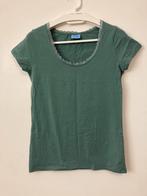 Groen t-shirt met kanten randje, maat L, Kleding | Dames, T-shirts, Ophalen of Verzenden, Zo goed als nieuw, Groen, Korte mouw