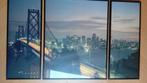 Foto drieluik Oakland Bay Bridge 51 hoog x 40 en 2x20, 50 tot 75 cm, Ophalen of Verzenden, Zo goed als nieuw, 75 tot 100 cm