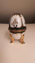 Fabergé Style Porcelain Jewelry Egg Box, Ophalen of Verzenden