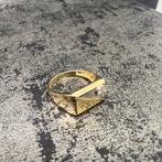 14 karaat gouden pinkring heren, Sieraden, Tassen en Uiterlijk, Ringen, Ophalen of Verzenden, Nieuw, Goud, Dame
