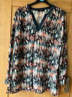 Z.g.a.n/blauw oudroze bewerkte blouse/Yest/M lange blouse, Ophalen of Verzenden, Zo goed als nieuw, Maat 38/40 (M), Blauw