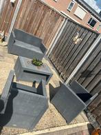 Gebruikte tuinset, Tuin en Terras, 4 zitplaatsen, Kunststof, Gebruikt, Ophalen of Verzenden