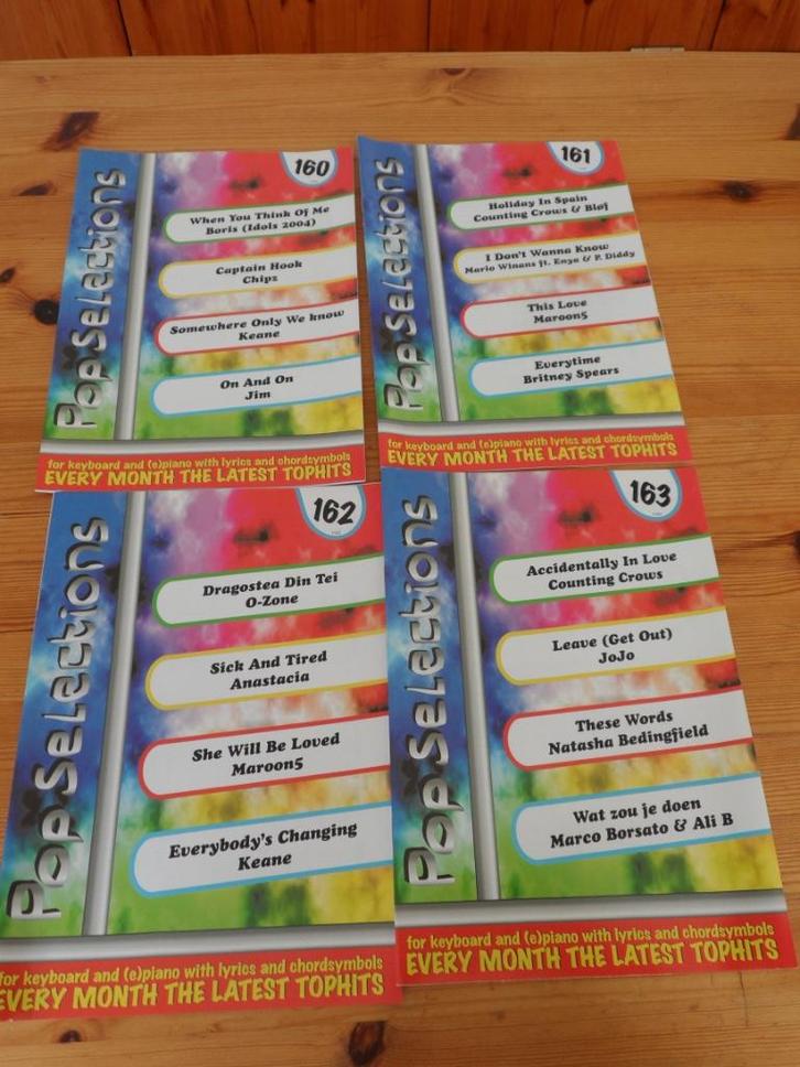 Pop Selections 160, 162  / 164 / 165 / 167 / 168, Muziek en Instrumenten, Bladmuziek, Nieuw, Artiest of Componist, Populair, Gitaar