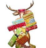 Kerstornament Rendier met haak voor kerstdecoratie, Verzenden, Nieuw