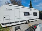 Detleffs 530fsk stapelbed airco mover 6 persoons 2020, Caravans en Kamperen, Caravans, Dwars-stapelbed, Treinzit, Particulier