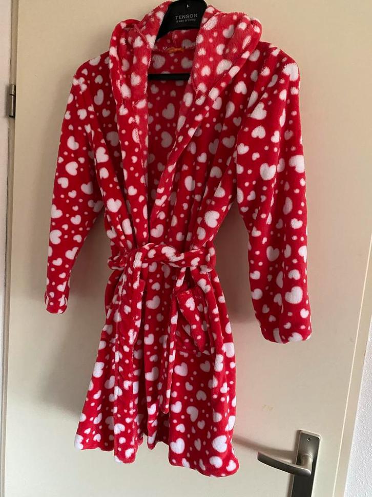 Leuke rode badjas met hartjes, Kleding | Dames, Badmode en Zwemkleding, Zo goed als nieuw, Overige typen, Rood, Ophalen of Verzenden