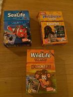 3 Kwartet spelletjes dieren., Hobby en Vrije tijd, Gezelschapsspellen | Kaartspellen, Ophalen of Verzenden, Zo goed als nieuw