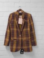 Amaya Amsterdam - Mooie boucle tweed blazer maat L - Nieuw, Kleding | Dames, Jasjes, Kostuums en Pakken, Paars, Maat 42/44 (L)