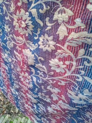 Gobelin geweven kleed design stof blauw rood beige 1.95x1.35 beschikbaar voor biedingen