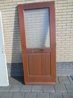 hardhouten voordeur 88 x 210 enkelglas, Ophalen, Gebruikt, 80 tot 100 cm, Buitendeur