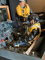 Cockpit 1/6 german BF109 met piloot en officier, Ophalen of Verzenden