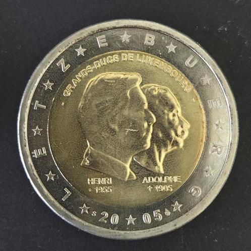 Luxemburg 2005: Hendrik en Adolf, Postzegels en Munten, Munten | Europa | Euromunten, Losse munt, 2 euro, Luxemburg, Ophalen of Verzenden