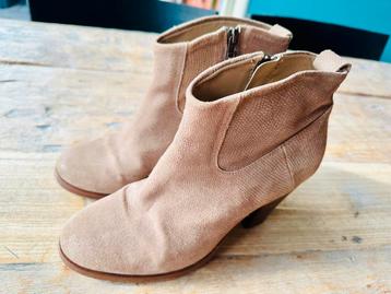 Fred de la Bretoniere Taupe enkellaarzen maat 40 beschikbaar voor biedingen