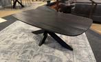 Salontafel Deens ovaal 130cm Zwart Direct/Leverbaar E-2253, Ophalen, 100 tot 150 cm, Nieuw, 50 tot 100 cm