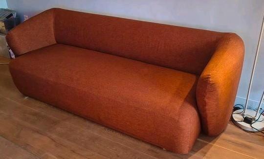 3-zits Bank - < 1jaar oud - Koperkleur - Stof - Zitmaxx, Huis en Inrichting, Banken | Sofa's en Chaises Longues, Zo goed als nieuw