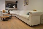 Grote Chesterfield hoekbank, origineel Engels., Ophalen, 300 cm of meer, 75 tot 100 cm, Zo goed als nieuw