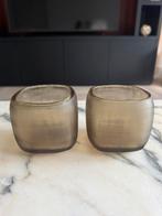 2x GUAXS windlicht smokegrey, Ophalen of Verzenden, Zo goed als nieuw, Overige materialen, Minder dan 25 cm