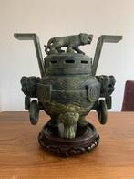 Chinese wierookbrander. Spinazie Jade, Antiek en Kunst, Ophalen of Verzenden
