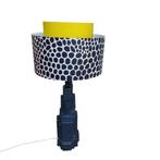 Vintage tafellamp, kunststof kap, Huis en Inrichting, Lampen | Tafellampen, Ophalen, Overige materialen, Gebruikt, 50 tot 75 cm