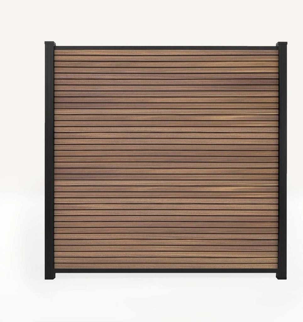 11 stuks Teak Composiet Schuttingsplanken Rhombusprofiel, Tuin en Terras, Terrasdelen en Vlonders, Ophalen, Nieuw