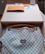 Louis Vuitton Artsy MM in Damier Azur, Ophalen of Verzenden, Zo goed als nieuw, Bruin, Handtas