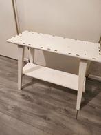 Small white side table, Ophalen, Gebruikt, 25 tot 50 cm, Rechthoekig