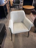 fauteuil/ eetkamerstoel lichtgrijs !outlet korting!, Ophalen, Nieuw, Metaal, Eén