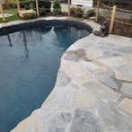 prachtig zwembadterras flagstones Kavala Blue Kwartsiet, Ophalen, Nieuw