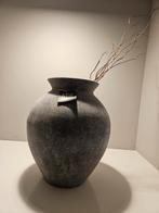 Mooie antraciet pot, Huis en Inrichting, Woonaccessoires | Vazen, Ophalen, Zo goed als nieuw, Overige kleuren, Minder dan 50 cm