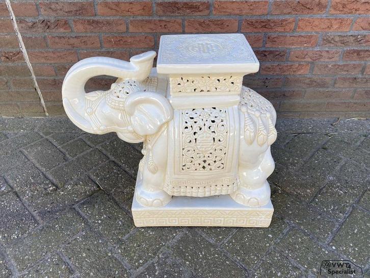 Porselein Olifant Vintage, Antiek en Kunst, Antiek | Emaille