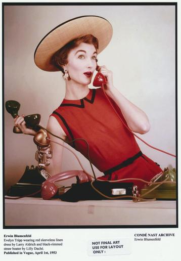 Erwin Blumenfeld - Foto Evelyn Tripp Published Vogue - 1953 beschikbaar voor biedingen