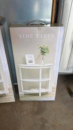 2 sidetables nieuw in doos, Ophalen, Zo goed als nieuw, 25 tot 50 cm, Rond