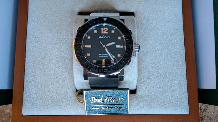 Paul Picot Plongeur C-Type, Nieuwstaat!, Sieraden, Tassen en Uiterlijk, Horloges | Heren, Nieuw, Polshorloge, Overige merken, Staal