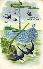 Groete uit Amersfoort. - relief - 1908 gelopen, Ophalen of Verzenden, Voor 1920, Gelopen, Utrecht