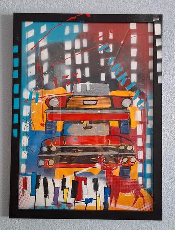 Schilderij canvas in lijst  beschikbaar voor biedingen