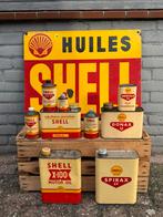 Diverse oude SHELL olie blikken, Gebruikt, ., ., .