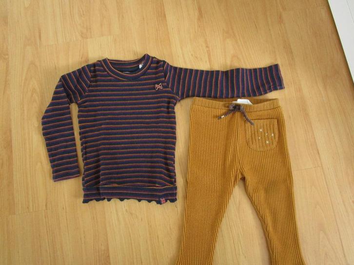 Zara + Koko Noko maat 80 - broek + shirt, Kinderen en Baby's, Babykleding | Maat 80, Zo goed als nieuw, Meisje, Setje, Ophalen of Verzenden