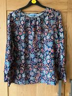 Z.g.a.n/blauw bewerkte blouse/Les Copines/L, Ophalen of Verzenden, Zo goed als nieuw, Maat 42/44 (L), Blauw