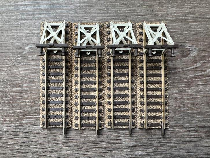 Fleischmann Profi rails, 6102 met stootblok, Hobby en Vrije tijd, Modeltreinen | H0, Gebruikt, Rails, Gelijkstroom, Fleischmann