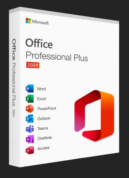 Microsoft Office 2024 Professional Plus, Computers en Software, Office-software, Nieuw, Windows, Excel, Outlook, Powerpoint, Word