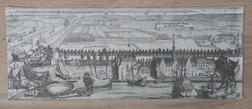 24 / D'Oostindische Werf tot Middelburg Zeeland Gravure 1696 beschikbaar voor biedingen