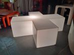 lamp tafel Dutch design jaren 90 retro wit plexi space age, Ophalen, Gebruikt, ?, ?
