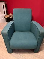 Groen blauwe stoel, Huis en Inrichting, Fauteuils, Ophalen, 75 tot 100 cm, Zo goed als nieuw, Stof