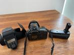 Canon EOS 20D + 17-85 Lens, Flitser & Grip, Audio, Tv en Foto, Fotocamera's Digitaal, Ophalen, Spiegelreflex, Canon, Zo goed als nieuw
