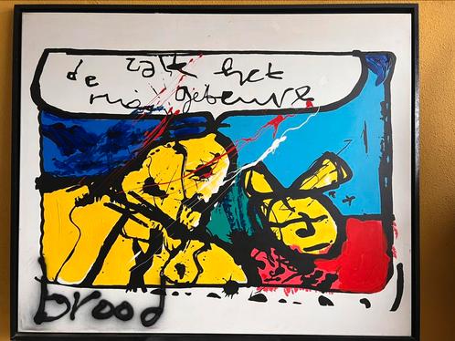 Origineel schilderij van Herman Brood 120x100cm, Antiek en Kunst, Kunst | Schilderijen | Modern, Ophalen