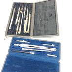 2 passer doosjes, tekengereedschap, Ophalen of Verzenden