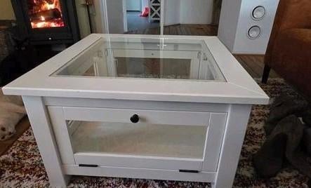 Salontafel, Huis en Inrichting, Gebruikt, 50 tot 100 cm, Glas, Ophalen of Verzenden