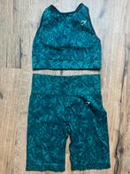 Gymshark set groen, Kleding | Dames, Sportkleding, Ophalen of Verzenden, Zo goed als nieuw, Maat 36 (S), Fitness of Aerobics
