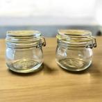 2 luchtdichte bewaarpotten model  Fido-glazen potten., Ophalen of Verzenden, Zo goed als nieuw